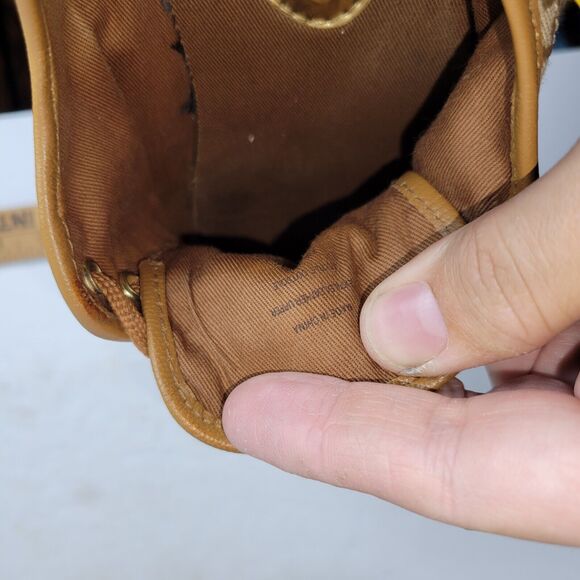 Michael Kors Womens Sz 9.5 M Brown MK Monogram Canvas Beige Sneakers Preppy Gold - Picture 14 of 14
